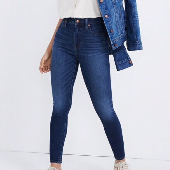 NEW Madewell Tall Curvy High-Rise Skinny Jeans in Danny Wash Womens Size 36 - Picture 5 of 7